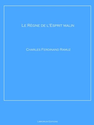 cover image of Le Règne de l'Esprit malin